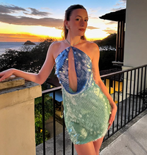 Ocean Muse Sequin Mini Dress