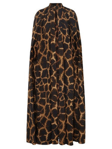 Aria Leopard Print Maxi Cloak