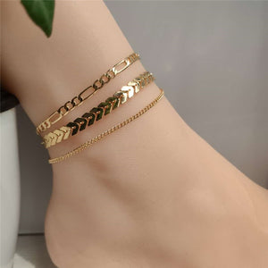 Gold Chain anklets